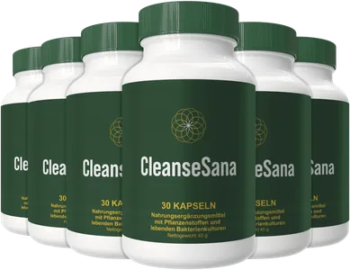 CleanseSana — sechs Flaschen im Vorteilspaket
